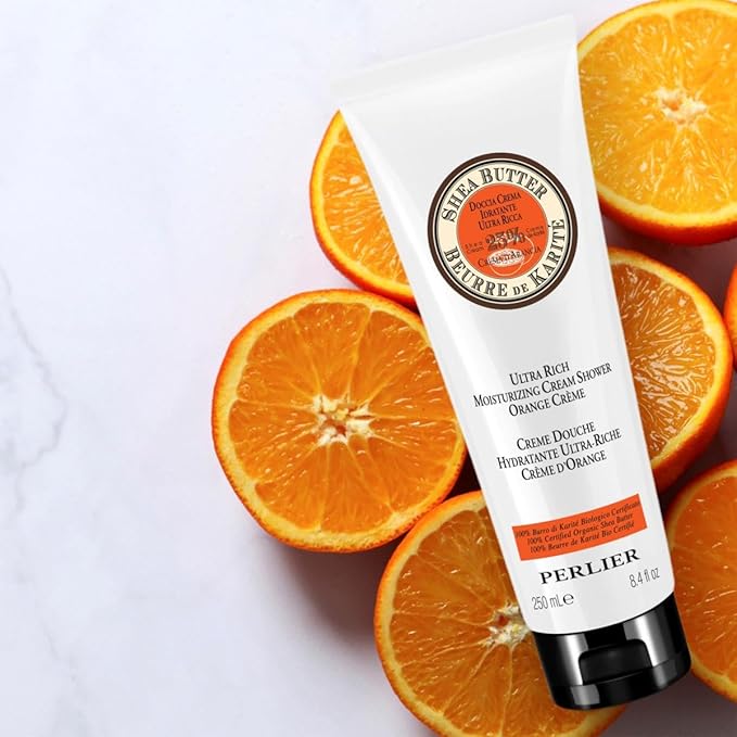 Perlier Orange Creme Moisturizing Shower Cream with Shea Butter (Body Wash) 250ml / 8.4floz