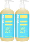 Bliss Soapy Suds Body Wash - Lemon and Sage - 17 Fl Oz - Gentle and Hydrating for Supremely Soft Skin - Paraben Free - Vegan &amp Cruelty Free (Pack of 2)