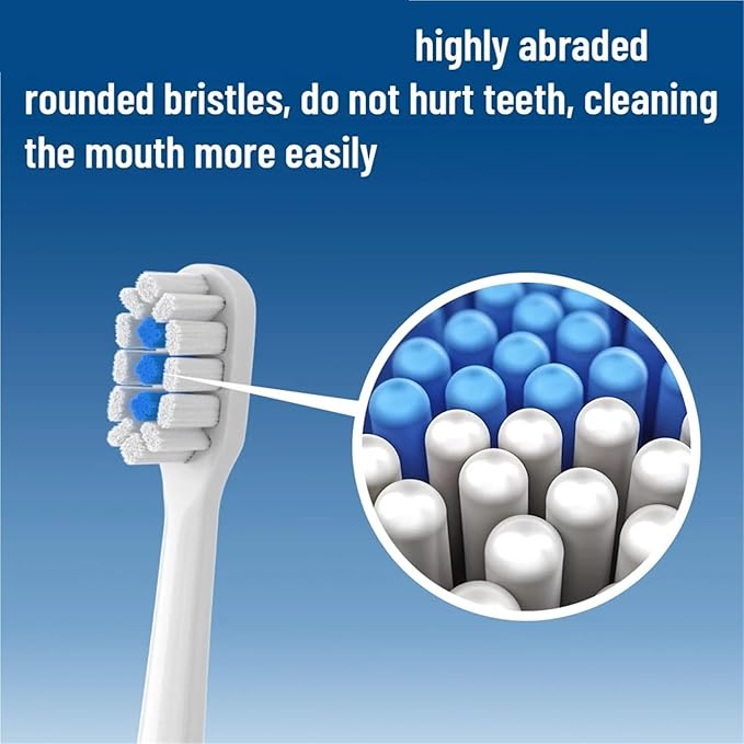 Pack Electric Toothbrush HeadsCompatible for Xiaomi Mijia T301 T302 T501 T501C Replacement Accessories(T301-302-WH6BK6)