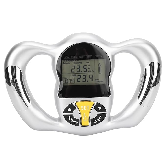 Handheld Body Fat Loss Monitor Body Composition Monitor with Scale BMI Meter Fat Analyzer Health Monitor Body Fat Monitor Device Handheld Body Fat Measurement Tool