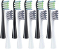 for One/ Air2 /SE/X/X PRO/ Z1/ F1 Electric Toothbrush Head 10 Pcs Replaceable Brush with Independent Package(5Black5Gray)