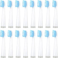 16pcs Compatible for Uphylian/Konka/PHYLIAN A11 Toothbrush Replacement Heads Soft Brush Bristles Nozzles(16PCS White)