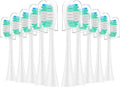 10 Pieces Large Brush Head Crescent-Shaped Bristles Compatibility for Aquasonic Series Toothbrush Soft Bristle(White)