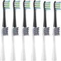 Compatible for 12 Pcs Replacement Brush Heads for X/X PRO/ Z1/ F1/ One/Air 2 /SE Toothbrush Soft Bristle Nozzles Refill(6Black6Gray)