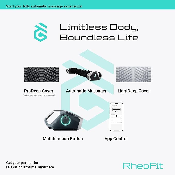 AI-Powered Muscle Recovery Roller – Automatic Deep Tissue Massage Smart Foam Roller for Pain Relief Replaceable Pads Gesture Control 4-Hour Battery