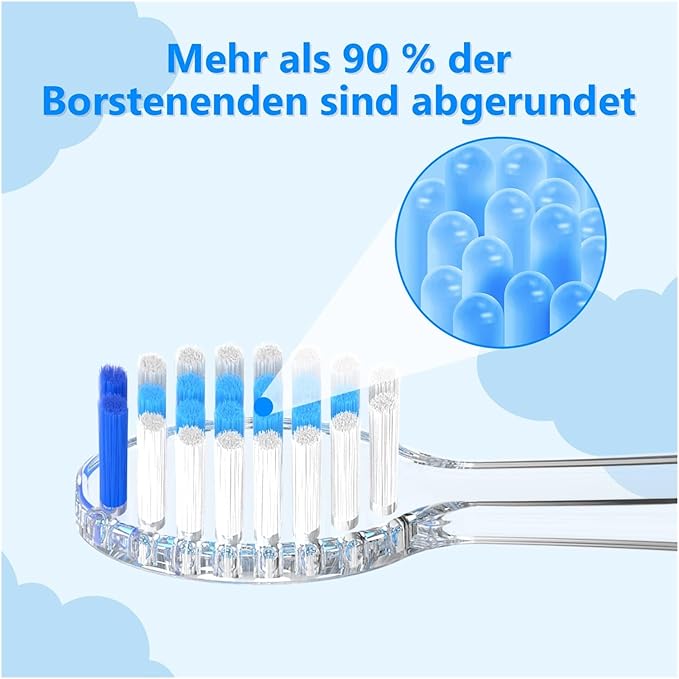 10-Pack Kids Replacement Toothbrush HeadsCompatible with Seago SG513/SG977/SGEK6/DT-K6(Blue)