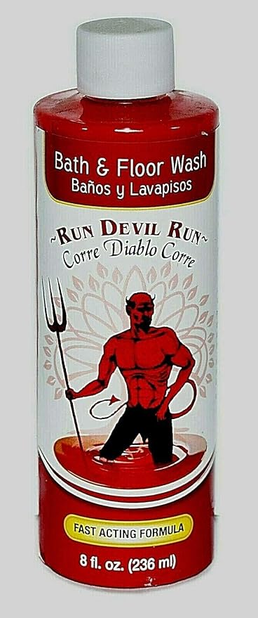 3 BOTTLES RUN DEVIL RUN BATH CORRE DIABLO CORRE BANO Y LAVAPISOS 8OZ - SPIRITUAL MAGICK PAGAN WICCA
