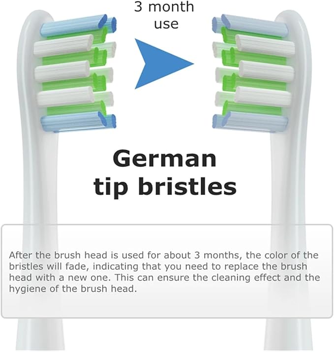 16pcs Replacement Brush Heads Compatible for Oclean Sonic X/Pro/ Z1/ SE F1 One PW01/03/05/07/09 P5 Electric Toothbrush(16 Blue)
