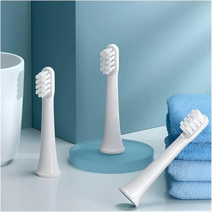 Compatibility for Xiaomi Toothbrush Head T100 Replacement Brush MES603 Soft Bristle Universal(T100-PK-6Pcs)