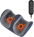 Foot Massager for Neuropathy with 3 Modes &amp 3 Intensities Electric Foot Calf Thigh Arm Massager for Plantar Fasciitis Neuropathy ReliefGift for Mom Day Valentine's Day (Blue-Non-Removable Partit