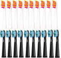 20 Pcs Replaceable Brush HeadsCompatible for Seago Electric Toothbrush FW/SG 507/508/515/551/917/959(10 Black 10 Pink)