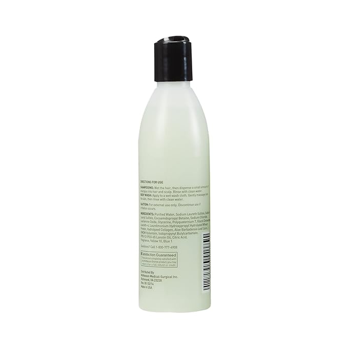 McKesson Body Wash and Shampoo with Aloe Cucumber Melon Scent 8 oz 48 Count