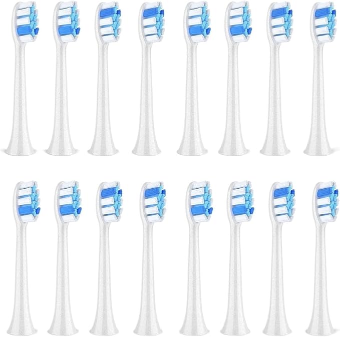 P11 T9 P80 Electric Toothbrush Heads Compatible with Toothbrush4/8/16pcs(16WHITE)