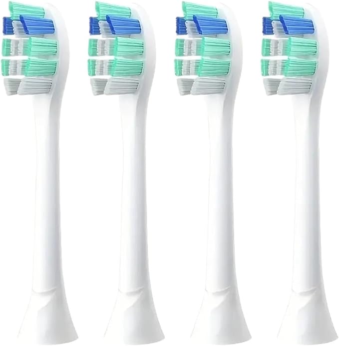 Replacement Toothbrush Heads Compatible for HX6730/HX6721/HX3216/HX9362/HX3210/HX6013/HX9063/HX6063(12x40mm Transparent)
