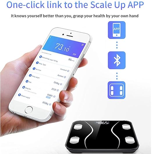 Scales for Body WeightSmart LCD Display Accurate USB Rechargeable Digital Bathroom Scales for Fat PercentageMuscle MassBmiBody Fat13 Body Composition Analyzer Sync with Fitness App