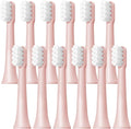 6/12Pcs Replacement Brush HeadsCompatible for XIAOMI MIJIA T100 Toothbrush Vacuum Soft Bristle Suitable Nozzles(T100-PK-12PCS)