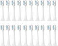Replacement Toothbrush Heads Compatible for T300/T500/T500C/T700(White blue-20pcs)