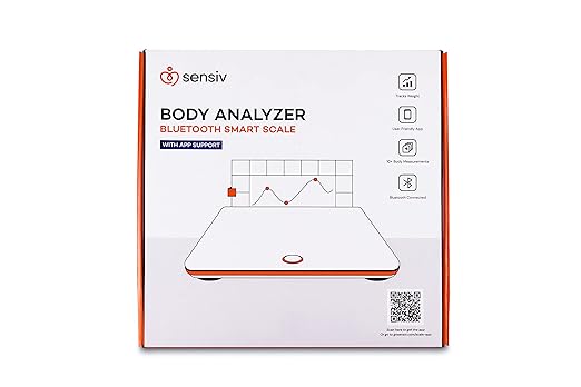 Body Analyzer Bluetooth Smart Scale - Tracks and Records 10 Measurements - User-Friendly app - Sleek Stylish Design