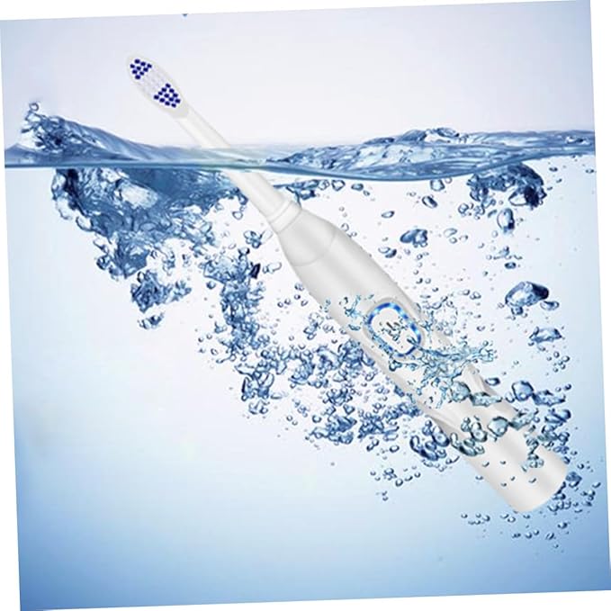 Electric Toothbrush USB Charging Sonic Vibration Bristle Toothbrush for Home Use in White