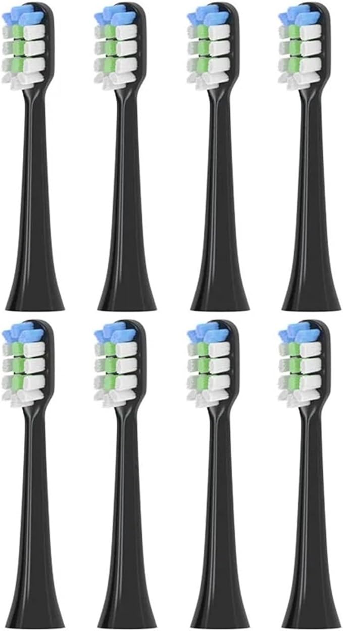 Compatible for SNP1 Electric Toothbrush Replacement Brush Head SN-P1 Bright White(Dark Grey)