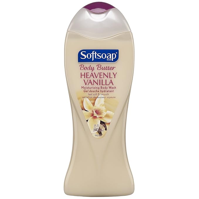 Softsoap Body Butter Mega Moisture Body Hydrating Wash Heavenly Vanilla 15 oz
