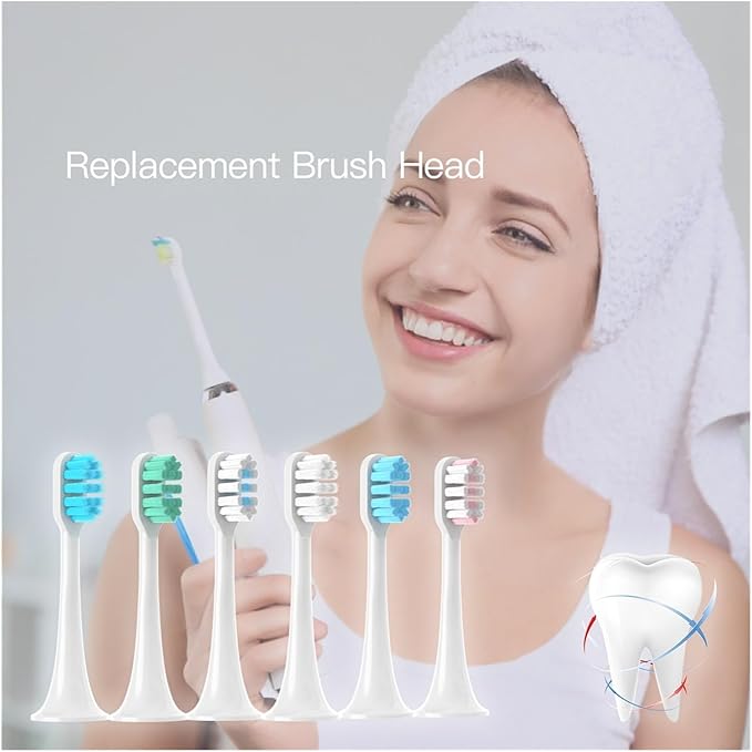 20Pcs Electric Toothbrush Head Compatible for T300 T500 T700 Replacement Universal Suitable(B-Size L)