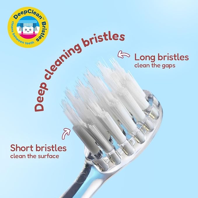 BrushBaby - WildOnes - Kids Rechargeable Electric Toothbrush Ages 0-10 - Monkey Design with Flashing Lights - DeepClean Bristles for Superior Cleaning - 2 Replacement Brush Heads 1 USB Cable