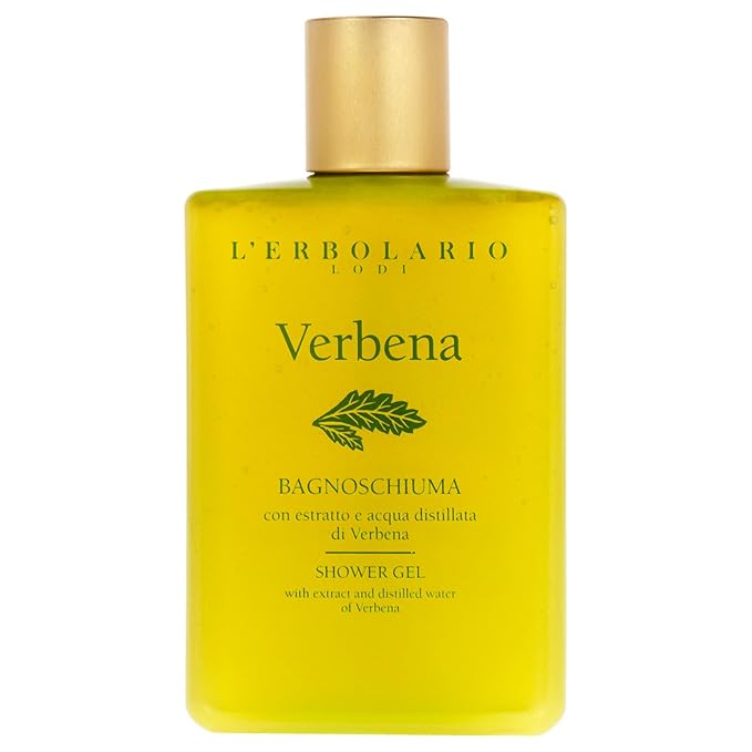 L'Erbolario Shower Gel – Toning and Revitalizing Body Soap with Citrus Floral Scent – Refreshing Body Wash for All Skin Types – Verbena - 8.4 oz