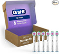 Oral-B 3D White Replacement Brush Heads for an Oral-B Electric Toothbrush Pack of 6