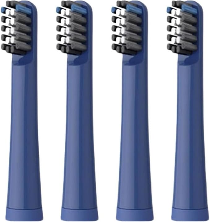 for Realme N1 N2 RTX2103 SN301 Electric Toothbrush Replacement Heads Soft Dupont Bristle Nozzles4/8/16pcs(4PCS Blue)