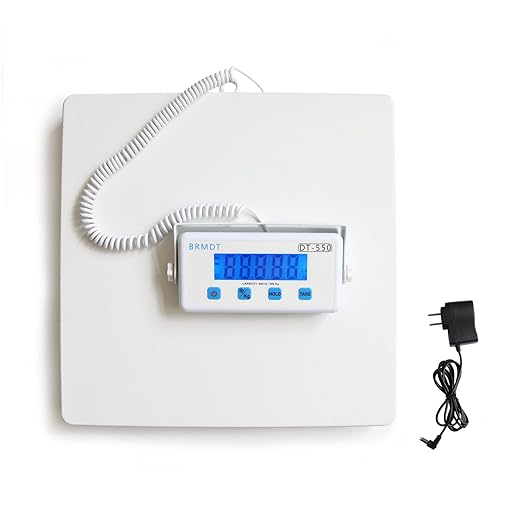Digital Scales for Body Weight Heavy Duty for Hospital &amp Physician Use Large Digital Display and Base Desktop &amp Suspended Display Screen with Bracket Weigh Up to 660lbs/300kg (White DT-550