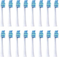 16pcs Replacement Toothbrush HeadsCompatible for SOUNESS SN903/SN901/905/601/SN801/SN810/SN201/SNK01/ST802/ST903 Nozzle(16WHITE Cleaning)