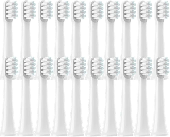 50/100PCS PCSCompatible for T100 Brush Heads Replacement Soft Bristle Toothbrush Nozzles(50White)