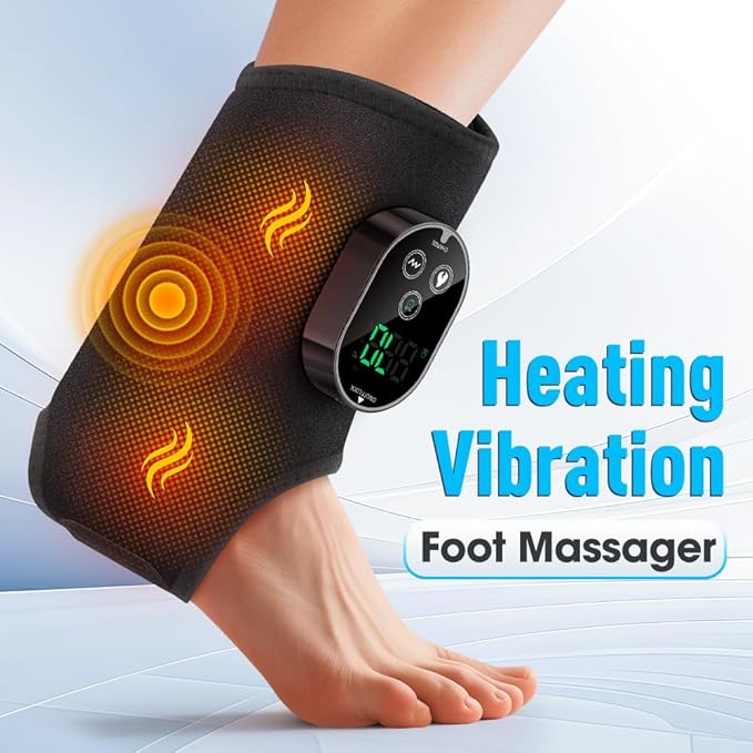 Foot Renew Ankle Massager for Neuropathy Ankle Heating Pad with Massage Foot Heel Pain Relief 6 Heat Levels &amp 3 Vibration Modes