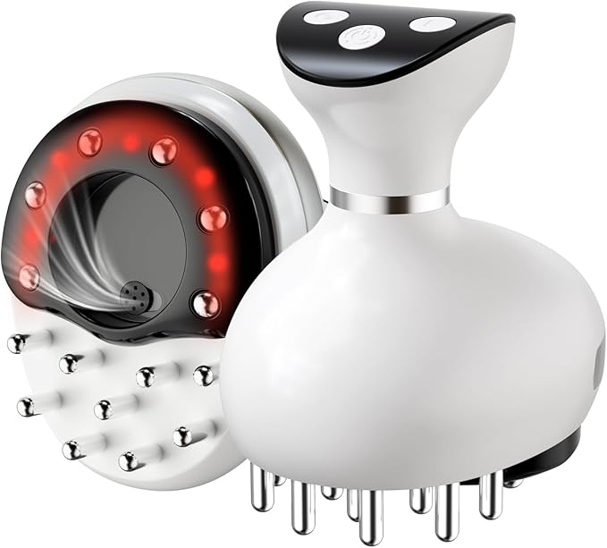 Electric 2-in-1 Body Massager for Relaxation Smooth Edge Glide Massage &amp Comfort Suction with Heat for Legs Arms &amp Abdomen Home Wellness Tool White