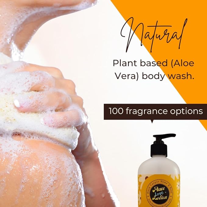 Peace Love + Lotion Coconut Lime Verbena Scented Natural Body Wash 16 Oz