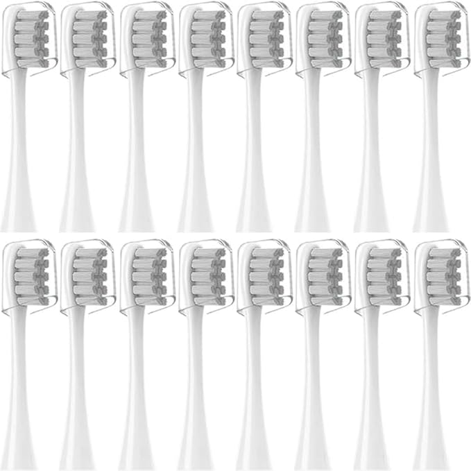 16pcs Replacement Brush HeadsCompatible for X/Pro/ Z1/ SE F1 One PW01/03/05/07/09 P5 Electric Toothbrush(16 Blue)