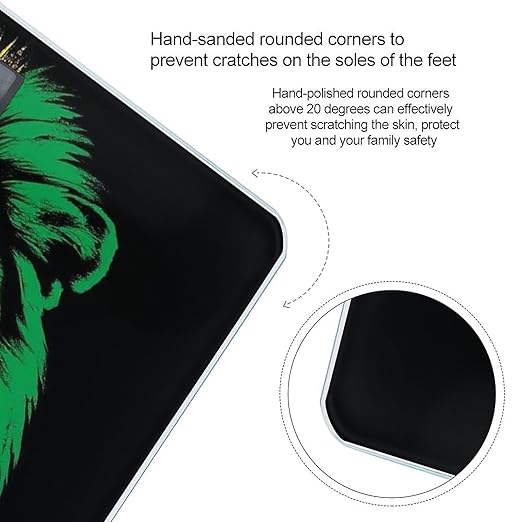Women's Digital Bathroom Weighing Scale Automatic Switch Energy Saving Scale Smart Scale for Body Weight Reggae Rasta Flag Lion