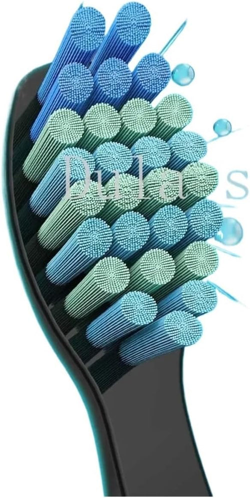 10 Pieces Replacement Heads Compatible with D7 / D8 Fw507 508 551 917 959 D1 D3 Black Toothbrush