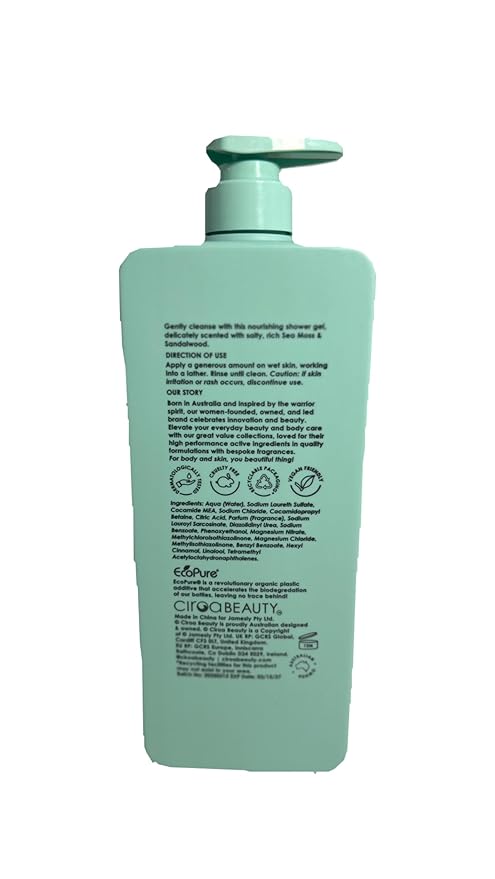 SEA MOSS &amp SANDALWOOD SHOWER GEL GROUND &amp CALM 1000ML/33.8FL.OZ.