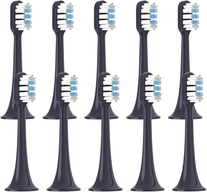 10pcs Replacement Brush Heads Compatible for T300/T500/T700 Toothbrush Soft Bristle Nozzles