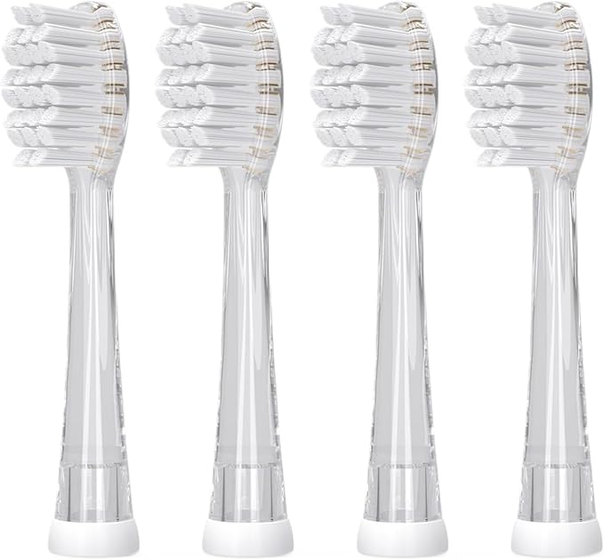 Replacement Brush Heads Compatible for SG-2139 SG-513 and SG-977 Electric Toothbrush - Soft Bristles Pack of 8 (Model H923)