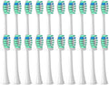 Brush Heads Compatible for with Philips Sonicare Tips Soft Dupont Nozzles Vacuum Sealed Packaged Hx3/6/8/9 Series General(20pcs Green)