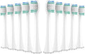 Replacement Toothbrush HeadsCompatible for Aquasonic Black Pro Series Duo Electric Refill Bristles(10pcs White)