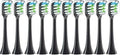 Replacement Brush Heads Compatible for X3 X5 V1 X3U 5-10pcs Bristle Electric Toothbrush Sealed Packed(10 Balck)