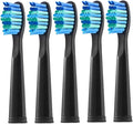 Replacement Toothbrush Head Bristle Brush Refill Compatibility for Refills FW-D1/FW-D3/FW-D7(5 PCS BK)