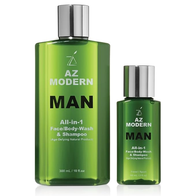 3-in-1 Face Wash Body Wash &amp Shampoo 10.14 + 2 FL OZ | To Wash Away Sweat Dirt &amp Excess Skin Oils | Odor Cleansing Aloe Vera &amp Jojoba Oil Formula | For All Skin Types
