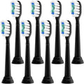 4/8/12/20 Pcs Replacement Brush HeadsCompatible for Philips Electric Toothbrush Toothbrushes Head for Teeth Cleaning(Black-8 Pcs)