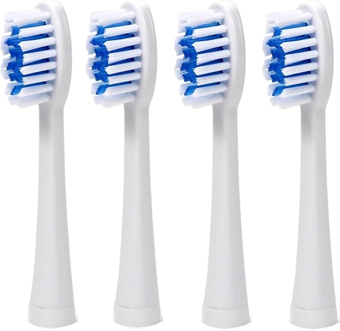8Pcs Brush Heads Replacement Fit SG Series SG-906 915 612 623 628 677 C5 C6 C8 C9 EK for Daily Use(4 Pcs White)