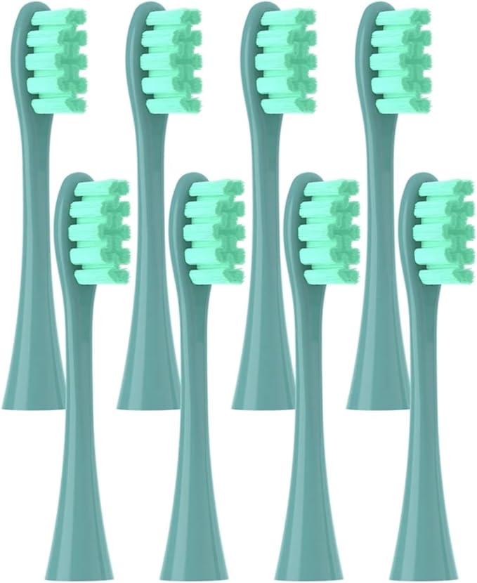 Replacement Brush HeadsCompatible for Oclean X PRO Elite/Flow/F1/One/X/All Series Electric Toothbrush(8 pcs Green)